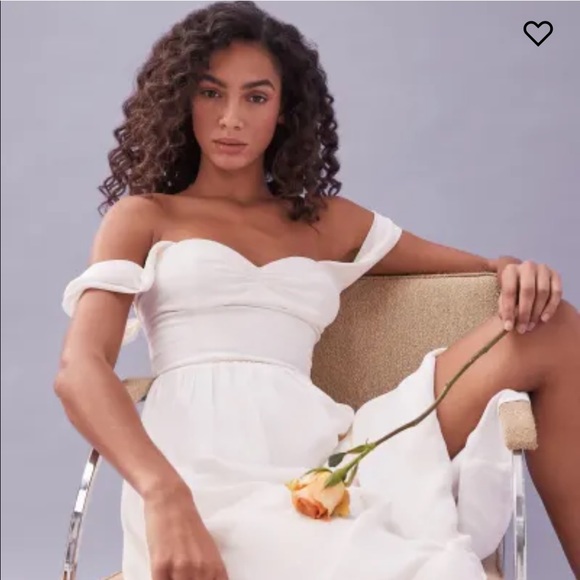 Reformation White Violet Dress NWT - Picture 4 of 8